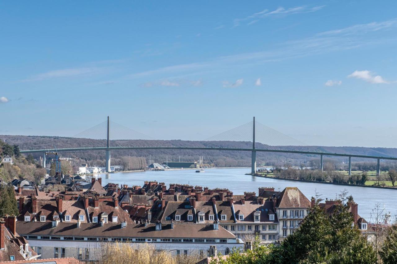 Du Haut Des Rives - Bel Appt Pour 4 Caudebec-en-Caux Kültér fotó